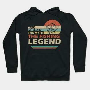 Vintage Dad The Man The Myth The Fishing Legend T Shirt Hoodie